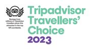 2023 Tripadvisor Travellers' Choice Badge