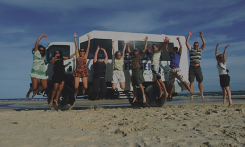 Our 4WD Bus on Fraser Island
